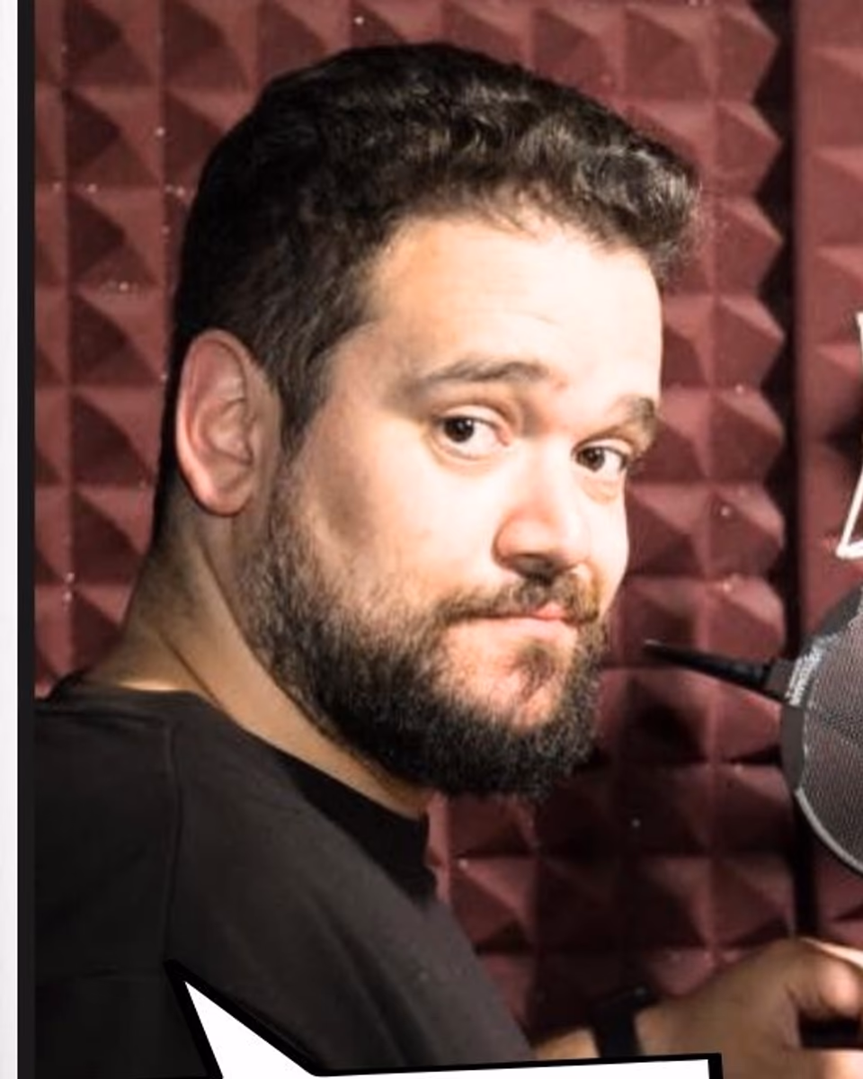 Arsenii Stanis in a promotional comedy portrait