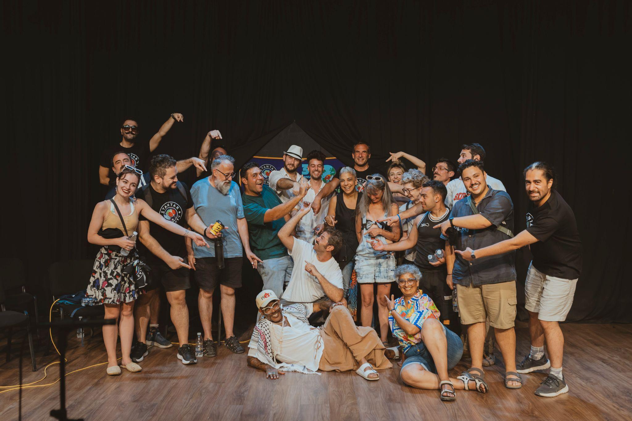 Stantar Kkomety comedians and festival team together on stage